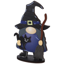 5er-pack halloween-holzschild mit gnome und , tischdekoration