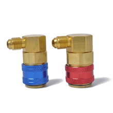 1 Paar R134A Schnellkupplungs-Adapter Für Auto-Manometer 90 Grad