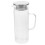 glaskaraffe für saft und wasser mit filterdeckel aus klarglas 9