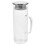 glaskaraffe für saft und wasser mit filterdeckel aus klarglas 4