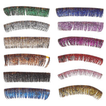 6 paar glitzerfarbene künstliche Wimpern für DIY- -Make-up