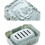 seifenschale rose mit deckel und ablaufgitter, - 2