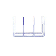 3 Gitter Transparent Acryl Bücherregal Durchsichtiger Buchständer