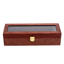 1St 6 Fächer Vintage Uhrenbox Holz