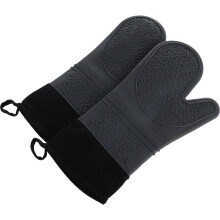 2Stk Silikon-Ofenhandschuhe Hitzebeständig Rutschfest Für