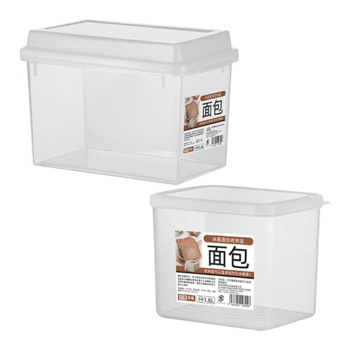 2Stk. Airtight Kunststoff Transparent Mit Deckel