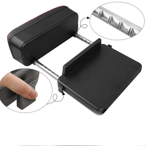 Universal Auto Armlehne Box Mittelkonsole Ellbogenstütze Schwarz 1