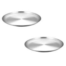 2Stk Platten Pizzableche Aufbewahrungsbehälter Speiseteller