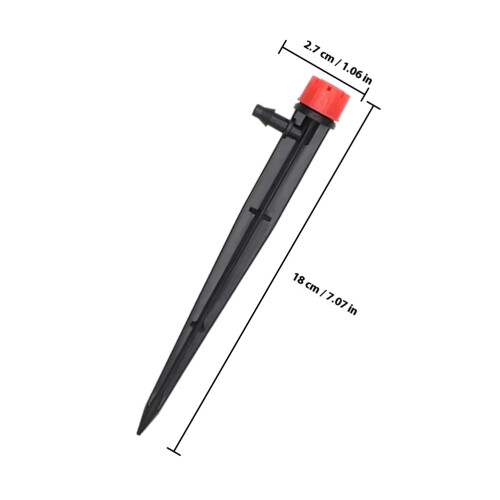 20pcs adjustable 360 degree drip irrigation tubing with stakes 1