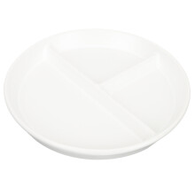 keramik essensplatte mit 3 fächern für dessert, snacks und