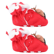 1 Paar Baby Winter Schuhe Weihnachten Hausschuhe Sohle Prewalker