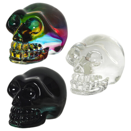 6 Halloween Schädel Kristall Skelett Kopf Accessoire 1