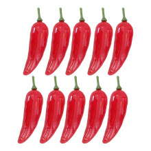 108 künstliche mini-chilischoten rot für restaurantdekoration