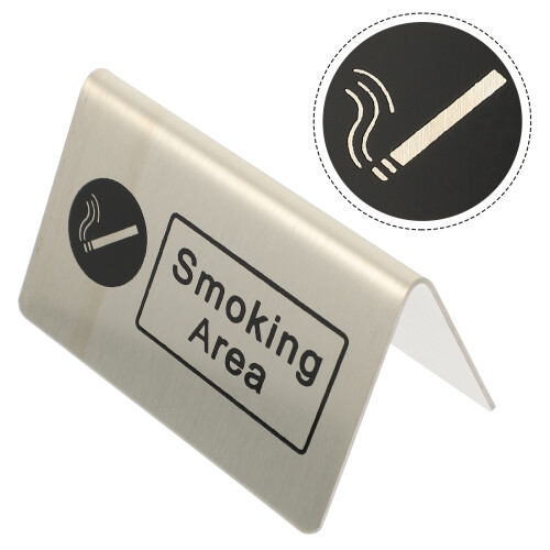 Smoking Area Schild Raucherbereich Tischschild Aus 2