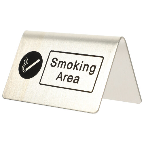 Smoking Area Schild Raucherbereich Tischschild Aus 1