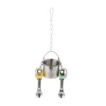 Bird Water Bowl Kunststoff Silber 1 Stk Für Sittiche