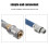 Connecteur Rapide Gonfleur Auto Cuivre Plastique Multi-Couleur 4