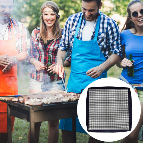 Bbq Grills Oven Mat Grill Mesh Pad Barbecue Tools 2
