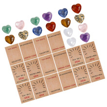 24 Sets Valentines Austauschkarten Mit Bunten Herzsteinen