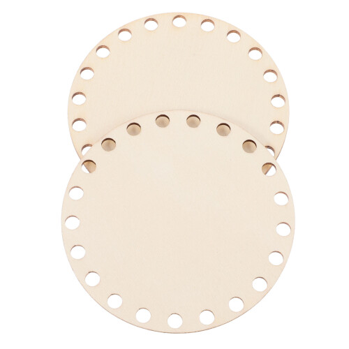 Craft Stricken Häkeln Unterlage Beige Holz 2er Pack