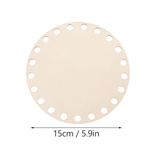 Craft Stricken Häkeln Unterlage Beige Holz 2er Pack 1