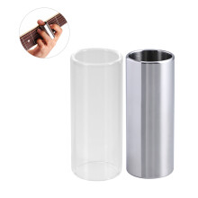4 Pcs 60mm Guitar Slide Medium Bottleneck Set Glass And Steel