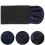 Men Suit Handkerchief Pre-Folded Black 1set 6
