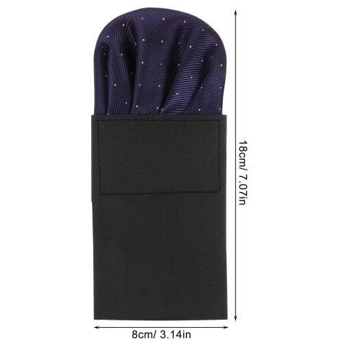 Men Suit Handkerchief Pre-Folded Black 1set 1