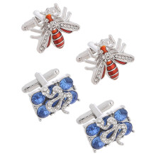 Mens Jewelry Shirt Cufflinks Rhinestone 2pairs