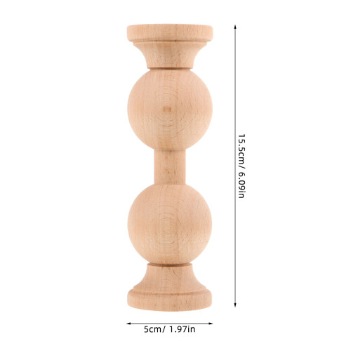 Unfinished Wood Finials: Dekorative Für Möbel, Geländer 1