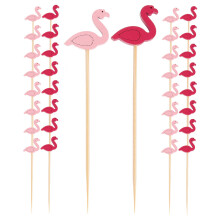 100 cocktailspieße flamingo-design für und sandwich
