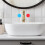 20 pegatinas acrílicas redondas para ducha frío 5