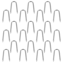 50 . clavos para vallas de , metálicas en forma de u