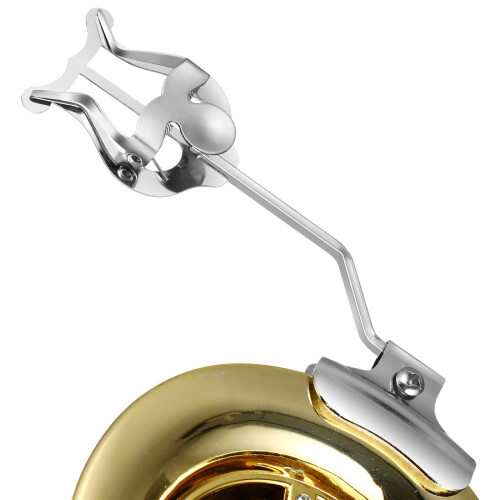 support partitions trompette trombone lyre pince fixer argenté 1