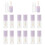 14Pcs Empty Purple Lip Balm Tubes Durable ABS Plastic for Storage Use 2