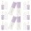 14Pcs Empty Purple Lip Balm Tubes Durable ABS Plastic for Storage Use 10