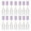 14Pcs Empty Purple Lip Balm Tubes Durable ABS Plastic for Storage Use 8