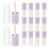 14Pcs Empty Purple Lip Balm Tubes Durable ABS Plastic for Storage Use 6