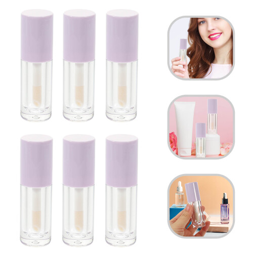 14Pcs Empty Purple Lip Balm Tubes Durable ABS Plastic for Storage Use 2