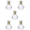 5Pcs Botella De Vidrio Vacía Atomizador Spray 50Ml 10