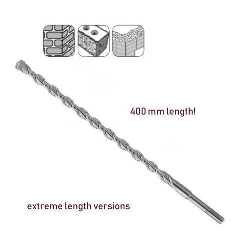 SDS-plus betonboor 25x400 mm, extra lang 1