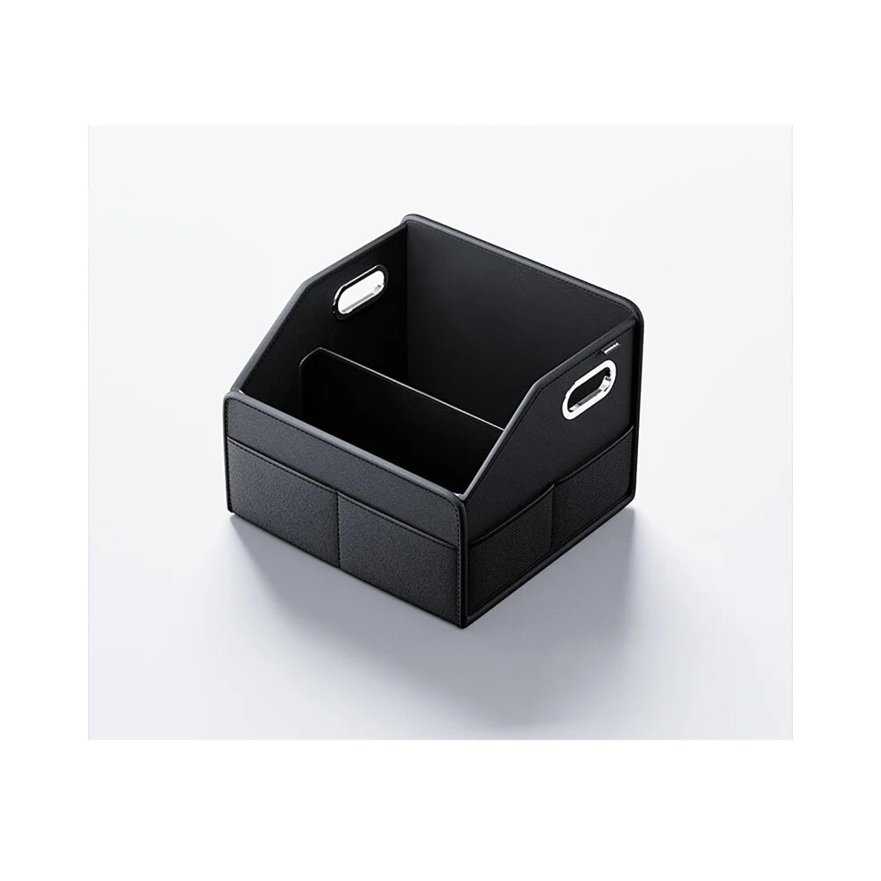 Boot Organiser Pu Leather Car Trunk Organizer Folding Collapsible Cargo Box For Suv Mpv 9393856379477