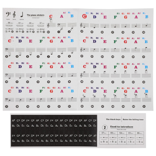 D'Autocollants Pour Clavier De Piano Et Orgue Électronique