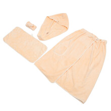 1Set Witte Badhanddoek Set Vrouwen Spa Wrap Haarhanddoek En Shower Hat