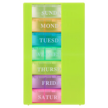 1 wöchentlicher pillenorganizer mit 21 fächern, tragbar