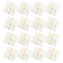 20 papierservietten marmoriert gold für hochzeit babyparty