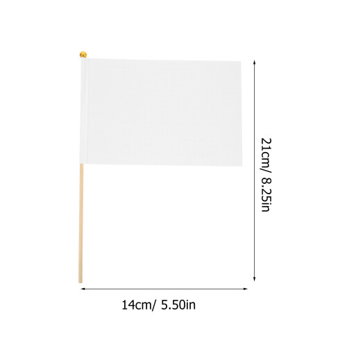 50Stk Handflaggen Polyester, Verschleißfeste Mini Schwenkflaggen 1