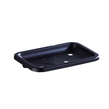 schwarzes duschseifenshelf aus -aluminium, vintage- , wandmontiert
