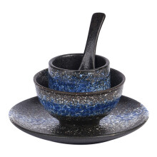 1 set keramikschüssel multifunktionale teetasse mit dekorativem löffel