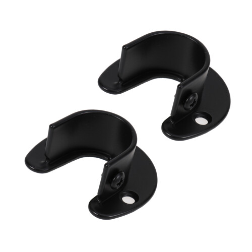 2 heavy duty ringe schrankstangenhalter mit